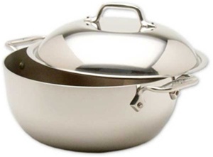 10 1/2 x 4" All-Clad&reg; Stainless 3-PLY Bonded Dutch Oven