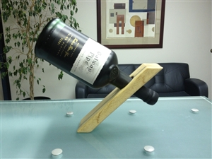 Alfi's Gravity-Defying Artisanal Wine Bottle Stand: The Perfect Gift for Wine Lovers