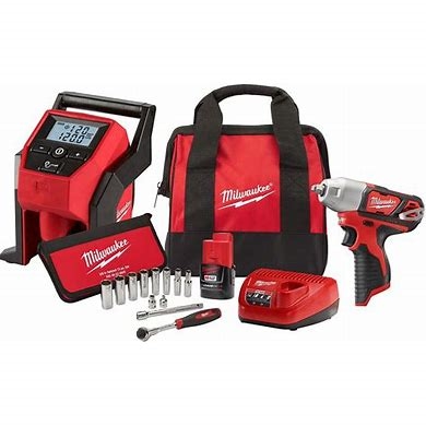 M12 IMPACT WRENCH KIT W/ INFLATOR