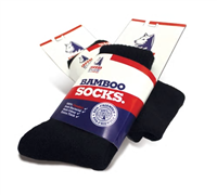 Bamboo socks, Steel Blue bamboo socks are made from ultra-fine bamboo fabric, these socks are naturally anti-bacterial and eliminate foot odor. The eco-friendly bamboo materials offer anti-static properties, blister protection and all day comfort.