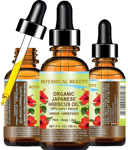 Botanical Beauty Japanese HIBISCUS OIL ORGANIC