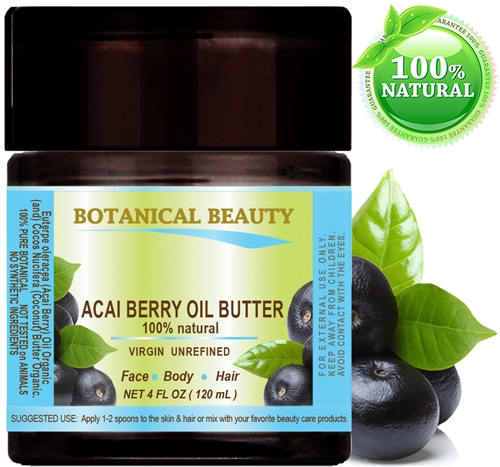 Acai Berry Oil Butter Organic Botanical Beauty