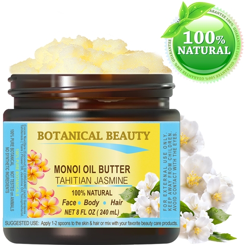 Botanical Beauty Organic Monoi de Tahiti Tahitian Jasmine Butter