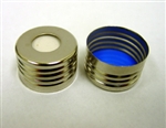Magnetic Screw Cap, OT, w/Blue PTFE/Sil Septa, 1.5mm, 100/pk