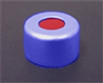 Cap Pak, 11mm Crimp Alum Blue Cap w/  PTFE/Rubber Septa, 100/pkg