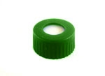 Cap Pak, Screw GREEN w/ Bonded PTFE/Sil Single Slit Septa, 100/pkg