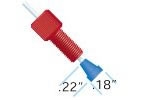 Flangeless Ferrule 1/16in Blue