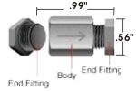 Inline Filters (Biocompatible) 0.5µm, with PEEK end fittings