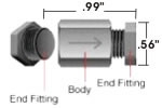 FILTER, INLINE, HIGH PRESSURE, 2µm, PEEK™