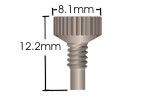 6-32 Flat Bottom Nut 360/510µm & 1/32in