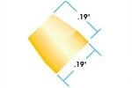 Flangeless Ferrule 1/8in Yellow