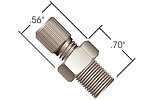 Adapt Assy PEEK 1/8 NPT - 5/16-24