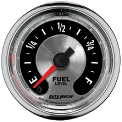 Auto Meter 1209 American Muscle 0 Ohms E - 280 Ohms F Programmable Fuel Level Gauge