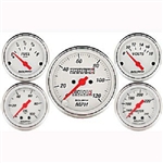 Auto Meter 1311 Arctic White 5 Piece Gauge Kit Box