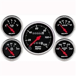 Auto Meter 1420 Designer Black 5 Piece Gauge Kit Box