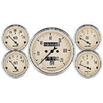 Auto Meter 1808 Antique Beige 5 Piece Gauge Kit