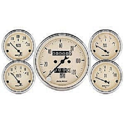 Auto Meter 1808 Antique Beige 5 Piece Gauge Kit