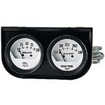 Auto Meter 2323 Auto Gauge Oil Pressure/Water Temperature Two Gauge Console