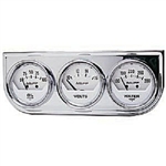 Auto Meter 2325 Auto Gauge Oil Pressure/Voltmeter/Water Temperature Three Gauge Console