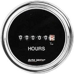 Auto Meter 2587 Traditional Chrome 8-32 Volts DC Input Hour Meter