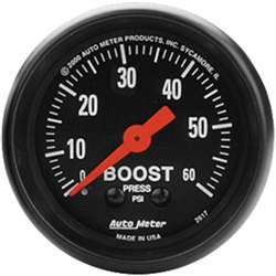 Auto Meter 2617 Z-Series 0-60 PSI Boost Gauge