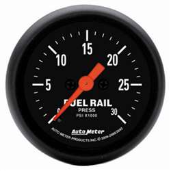 Auto Meter 2686 Z Series 0-30,000 PSI Diesel Fuel Rail Pressure Gauge