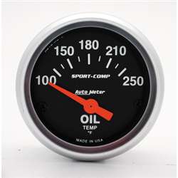 Auto Meter 3347 Sport-Comp 100-250 °F Oil Temperature Gauge