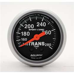 Auto Meter 3351 Sport-Comp 140-280 °F Transmission Temperature Gauge