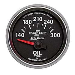 Auto Meter 3648 Sport-Comp II 140-300 °F Oil Temperature Gauge