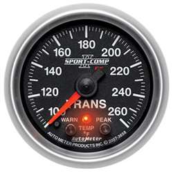 Auto Meter 3658 Sport-Comp II 100-260 °F Transmission Temperature Gauge