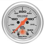 Auto Meter 4340 Ultra-Lite 100-340 °F Oil Temperature Gauge
