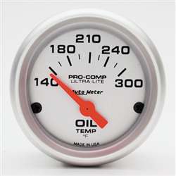 Auto Meter 4348 Ultra-Lite 140-300 °F Oil Temperature Gauge