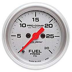 Auto Meter 4360 Ultra-Lite 0-30 PSI Fuel Pressure Gauge