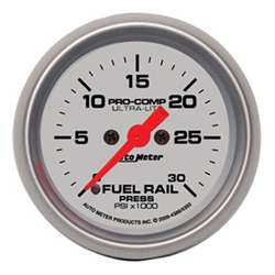 Auto Meter 4386 Ultra-Lite 0-30000 PSI Diesel Fuel Rail Pressure Gauge