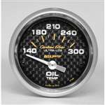 Auto Meter 4748 Carbon Fiber 140-300 °F Oil Temperature Gauge