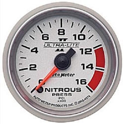 Auto Meter 4974 Ultra-Lite II 0-1600 PSI Nitrous Pressure Gauge