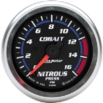 Auto Meter 6174 Cobalt 0-1600 Nitrous Pressure Gauge