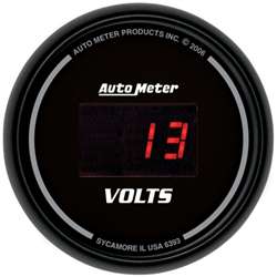 Auto Meter 6393 Z Series 8-18 Volts Digital Voltmeter Gauge