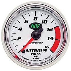 Auto Meter 7374 NV 0-1600 PSI Nitrous Pressure Gauge