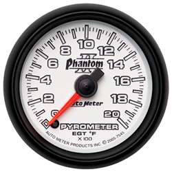 Auto Meter 7545 Phantom II 0-2000 °F Pyrometer Gauge
