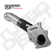 Diamond Eye 321055 3" Aluminized Turbo Direct Pipe for 2001-2004 GM 6.6L Duramax LB7