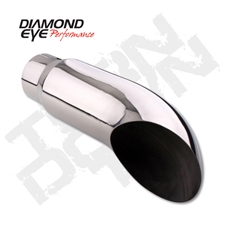 Diamond Eye 4418TD 4" Turn Down Exhaust Tip