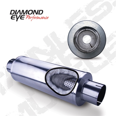 Diamond Eye 460050 4" 409 Stainless Steel Muffler