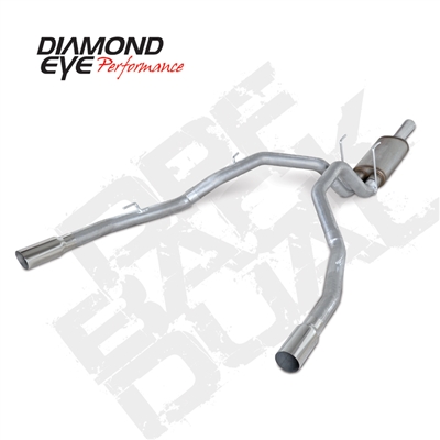 Diamond Eye K3264A 3" Cat Back Dual Rear Aluminized Exhaust System for 2014-2015 Dodge 3.0L EcoDiesel