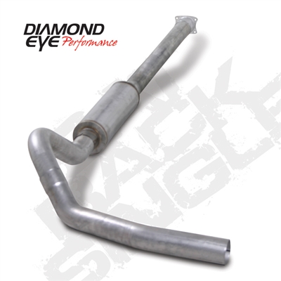 Diamond Eye K4110A 4" Cat Back Single Side Aluminized Exhaust System for 2001-2005 GM 6.6L Duramax LB7, LLY