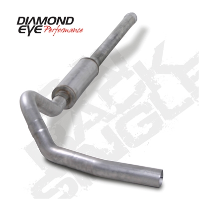 Diamond Eye K4122A-RP 4" Cat Back Single Side Aluminized Exhaust System for 2001-2007 GM 6.6L Duramax LB7, LLY, LBZ