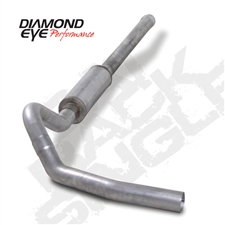 Diamond Eye K4122S-RP 4" Cat Back Single Side 409 Stainless Steel Exhaust System for 2001-2007 GM 6.6L Duramax LB7, LLY, LBZ