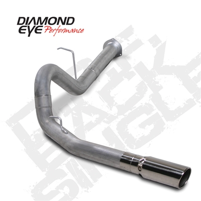 Diamond Eye K4130A 4" Filter Back Single Side Aluminized Exhaust System for 2007.5-2010 GM 6.6L Duramax LMM