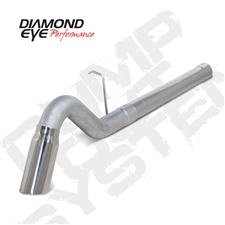 Diamond Eye K4156S-TD 4" Filter Back Single Side Turn Down 409 Stainless Steel Exhaust System for 2011-2015 GM 6.6L Duramax LML