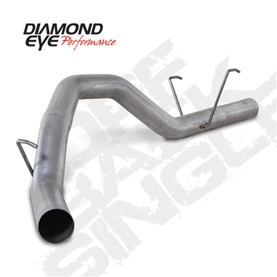 Diamond Eye K4259S 4" Filter Back Single Side 409 Stainless Steel Exhaust System for 2013-2016 Dodge 6.7L Cummins